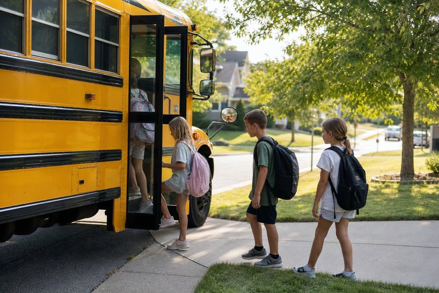 School bus tracking with parent alerts